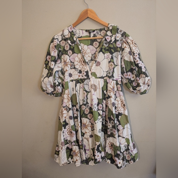 Maje Rafleur Floral Mini Dress Size 40 - Picture 3 of 7